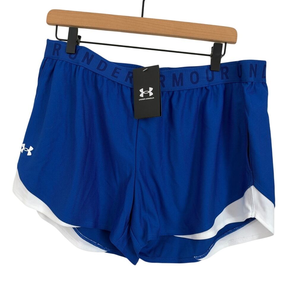 UNDER ARMOUR Royal Blue Play Up Athletic Shorts - Women's Size XL